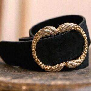 Sezane Artemis Belt Intense Black Size 80cm